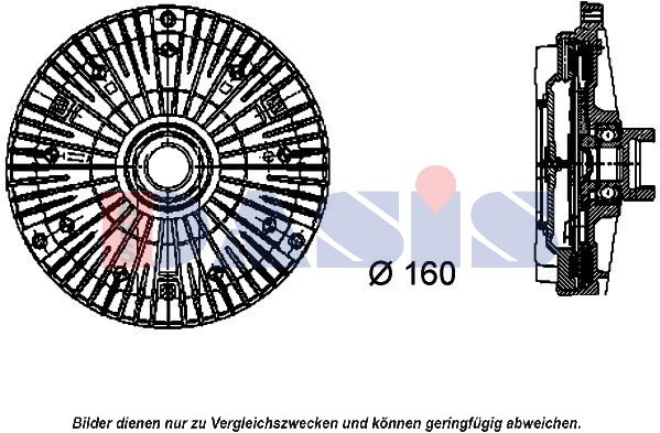 AKS DASIS Sajūgs, Radiatora ventilators 058012N